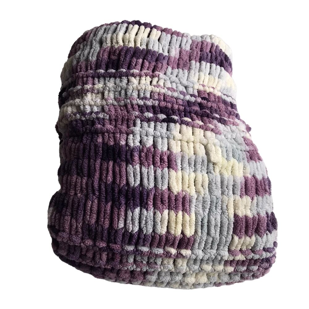 Handmade Ombre Knit Blanket Throw - Picture 9 of 16